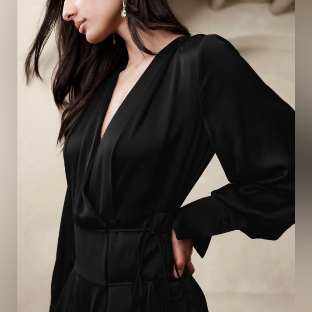 BANANA REPUBLIC LYDIA ASYMMETRICAL SHIRTDRESS - Picture 4 of 7